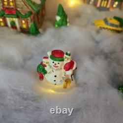 Vintage 21 Piece Christmas Village Lotus International Rare