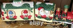 Vintage Ceramic Lighted Christmas Village With Accessories Set Of 42 Pieces