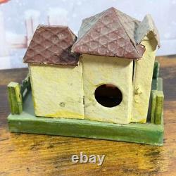 Vintage Christmas Village Paper Cardboard Putz House Japan LARGE LAKKIE 1930's