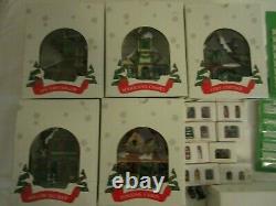 Vintage DEPT 56 Hide A Way Hollow Christmas Village 5 Houses 11 Figures 6 1989