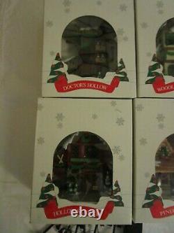 Vintage DEPT 56 Hide A Way Hollow Christmas Village 5 Houses 11 Figures 6 1989