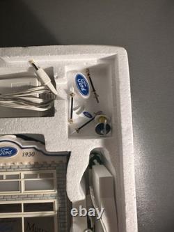 Vintage Dept 56 Snow Village 1998 Uptown Ford Motors 54941 Set Of 3 Used