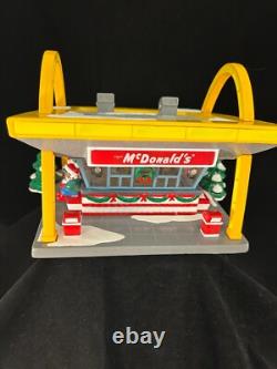 Vintage Dept 56 Snow Village #54914 Hand Painted McDonalds Hamburger Stand 1997