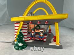 Vintage Dept 56 Snow Village #54914 Hand Painted McDonalds Hamburger Stand 1997