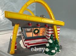 Vintage Dept 56 Snow Village #54914 Hand Painted McDonalds Hamburger Stand 1997