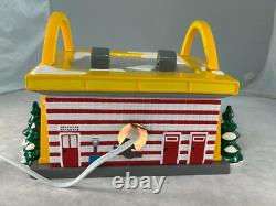 Vintage Dept 56 Snow Village #54914 Hand Painted McDonalds Hamburger Stand 1997