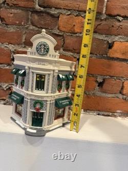 Vintage Dept 56 Starbucks Coffee Shop Snow Village Christmas 1995 No Light