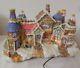 Vintage Fiber Optic Christmas Village Gingerbread House Cookie Candy Tree Motion