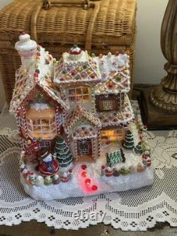 Vintage Fiber Optic Gingerbread House Sam's Club Christmas Holiday Collection