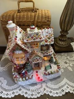 Vintage Fiber Optic Gingerbread House Sam's Club Christmas Holiday Collection