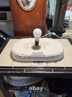 Vintage Handmade Ceramic Christmas Village Church Light Up