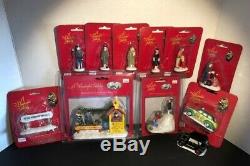 Vintage It's A Wonderful Life Christmas Village Set In Boxes/Packages Set of 18