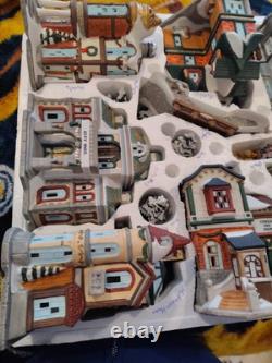 Vintage Kirkland Signature 40-Piece Lighted Victorian Village