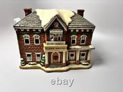 Vintage Lefton Colonial Christmas Village Hospital House Lighted Porcelain 1993