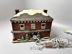 Vintage Lefton Colonial Christmas Village Hospital House Lighted Porcelain 1993