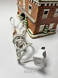 Vintage Lefton Colonial Christmas Village Hospital House Lighted Porcelain 1993