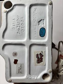 Vintage Lefton Colonial Christmas Village Hospital House Lighted Porcelain 1993