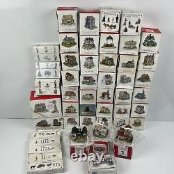 Vintage Liberty Falls Americana Collection Village Houses People All In Boxes