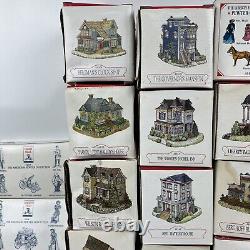 Vintage Liberty Falls Americana Collection Village Houses People All In Boxes