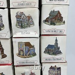 Vintage Liberty Falls Americana Collection Village Houses People All In Boxes