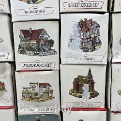 Vintage Liberty Falls Americana Collection Village Houses People All In Boxes