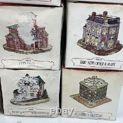 Vintage Liberty Falls Americana Collection Village Houses People All In Boxes