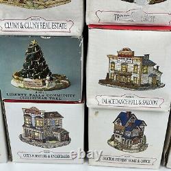 Vintage Liberty Falls Americana Collection Village Houses People All In Boxes