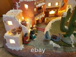 Vintage Lighted Christmas Southwest Mexican or Native American Scene village
