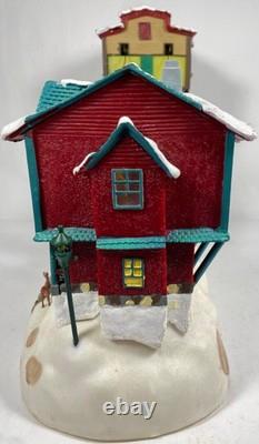 Vintage Mr Christmas Winter Wonderland Cable Car Ski Slope Animated Musical
