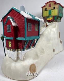 Vintage Mr Christmas Winter Wonderland Cable Car Ski Slope Animated Musical