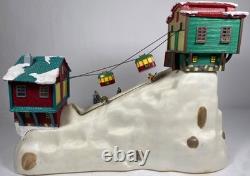 Vintage Mr Christmas Winter Wonderland Cable Car Ski Slope Animated Musical