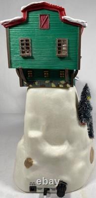 Vintage Mr Christmas Winter Wonderland Cable Car Ski Slope Animated Musical