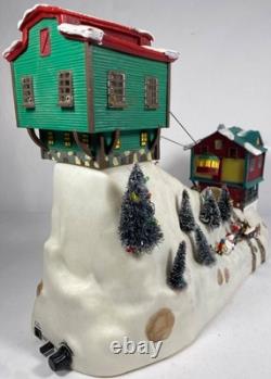 Vintage Mr Christmas Winter Wonderland Cable Car Ski Slope Animated Musical