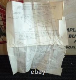 Vintage NOMA Lighted Cardboard Fireplace 1950s in Box Complete