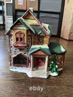 Vintage Porcelain Christmas House/Village Holiday Living Fortune Island (7 Pcs)
