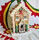 Vintage Style Large Tall Gingerbread House Gumdrop Trees Christmas Cottage Putz