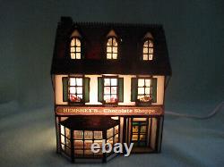 Vtg 1996 Amazze Hershey's Lighted Stained Glass The Chocolate Shoppe Town Ltd Ed