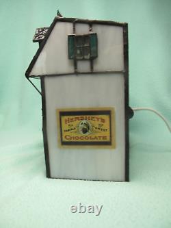Vtg 1996 Amazze Hershey's Lighted Stained Glass The Chocolate Shoppe Town Ltd Ed