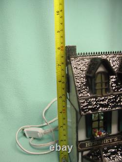 Vtg 1996 Amazze Hershey's Lighted Stained Glass The Chocolate Shoppe Town Ltd Ed