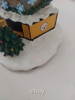 Vtg Danbury Mint Heinz Field NFL Pittsburgh Steelers Christmas Village Light Up