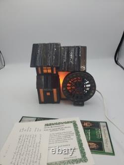 Vtg Miller's Mill Forma Vitrum Stained Glass Houses With Box