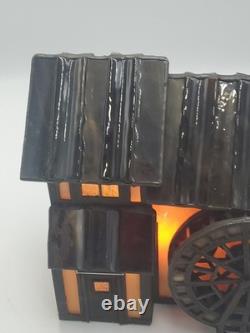 Vtg Miller's Mill Forma Vitrum Stained Glass Houses With Box