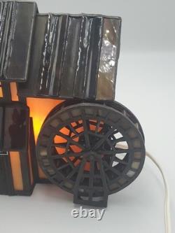 Vtg Miller's Mill Forma Vitrum Stained Glass Houses With Box