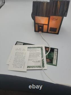 Vtg Miller's Mill Forma Vitrum Stained Glass Houses With Box