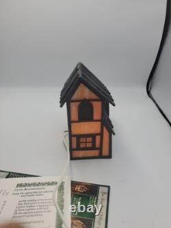 Vtg Miller's Mill Forma Vitrum Stained Glass Houses With Box