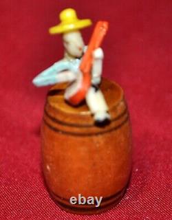 Vtg Occupied Japan Miniature Set Of Ragtime Band Figures Christmas Putz Village