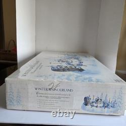 Vtg Trendmasters Christmas Magic Winter Wonderland Musical Skating Carnival 1997