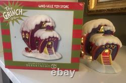 Who-Ville TOY SHOP Department 56 DR SEUSS The Grinch Christmas Village Toy Store