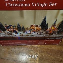 Winter Wonderland LED Christmas Village Set TESTED Incomplete Used Look At Pic