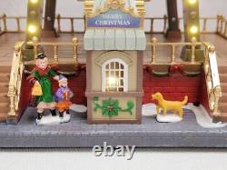Wizardi Santa's Carousel Christmas Decoration. Ferry Wheel Christmas Village
